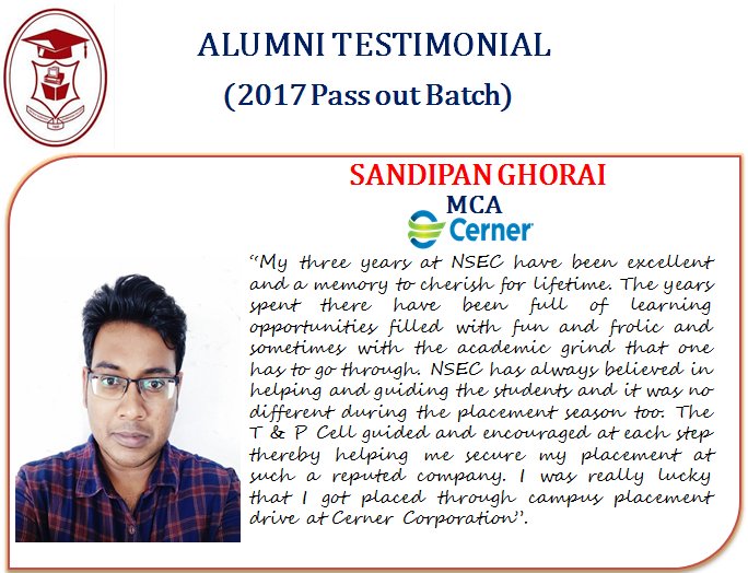 SANDIPAN GHORAI TESTIMONIAL
