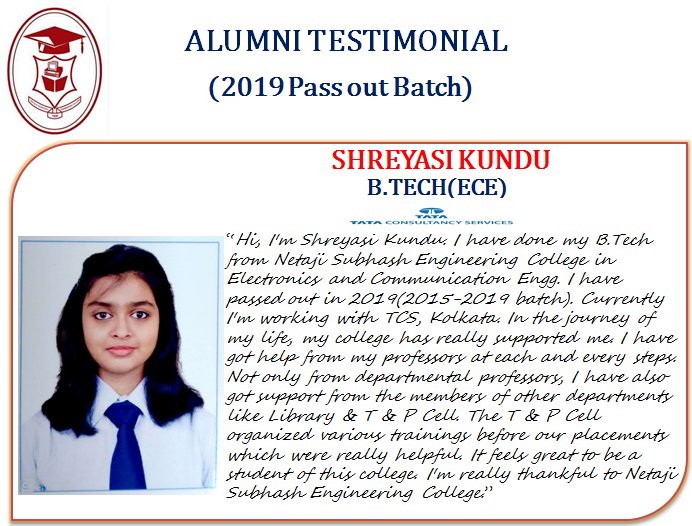 SHREYASI KUNDU TESTIMONIAL